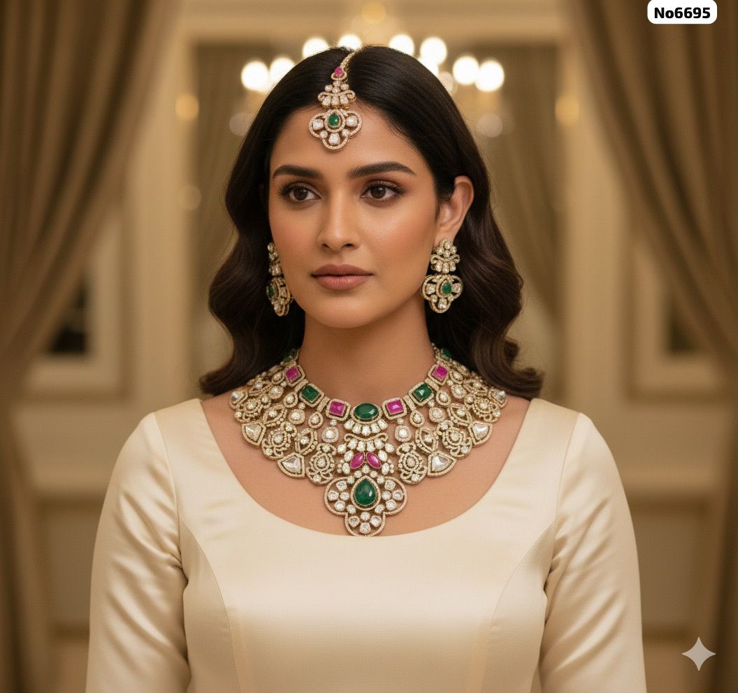 kundan-choker-set-pink-and-green