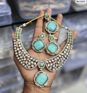 AD-Choker-with-Earrings-and-Tikka-Light-Blue
