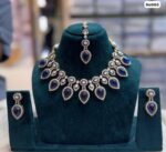 AD-Short-Necklace-with-Earrings-and-Tika-Black