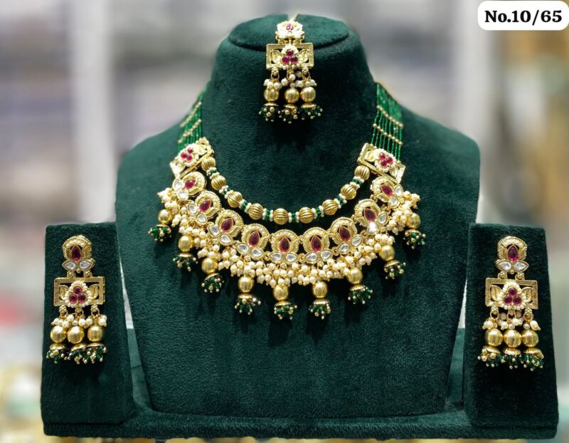 Kundan-Short-Har-Dark-Green