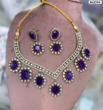 AD-Choker-with-Earrings-Dark-Blue