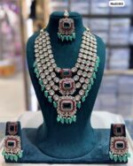 AD-Kundan-Jewelry-with-Earrings-and-Tikka-Light-Green