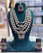 AD-Kundan-Jewelry-with-Earrings-and-Tikka-Mroon