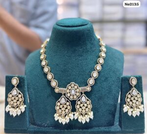 Austrian-Stone-Necklace-Set-White