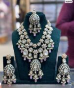 Meenakari-Beads-Necklace-Set-with-Earrings-and-Tikka-Light-Pink