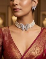 Butterfly-Pearl-Choker-Necklace-White