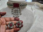 Kundan-Choker-Necklace-Set-Marroon
