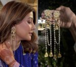 Kundan Pearl Chain Jhumka Earrings (Long Layered Earrings)